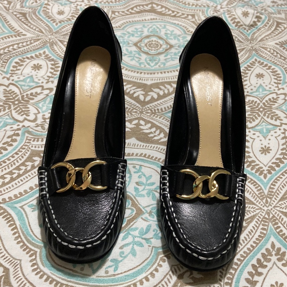 Womens Nine West Leather Glendora Pump